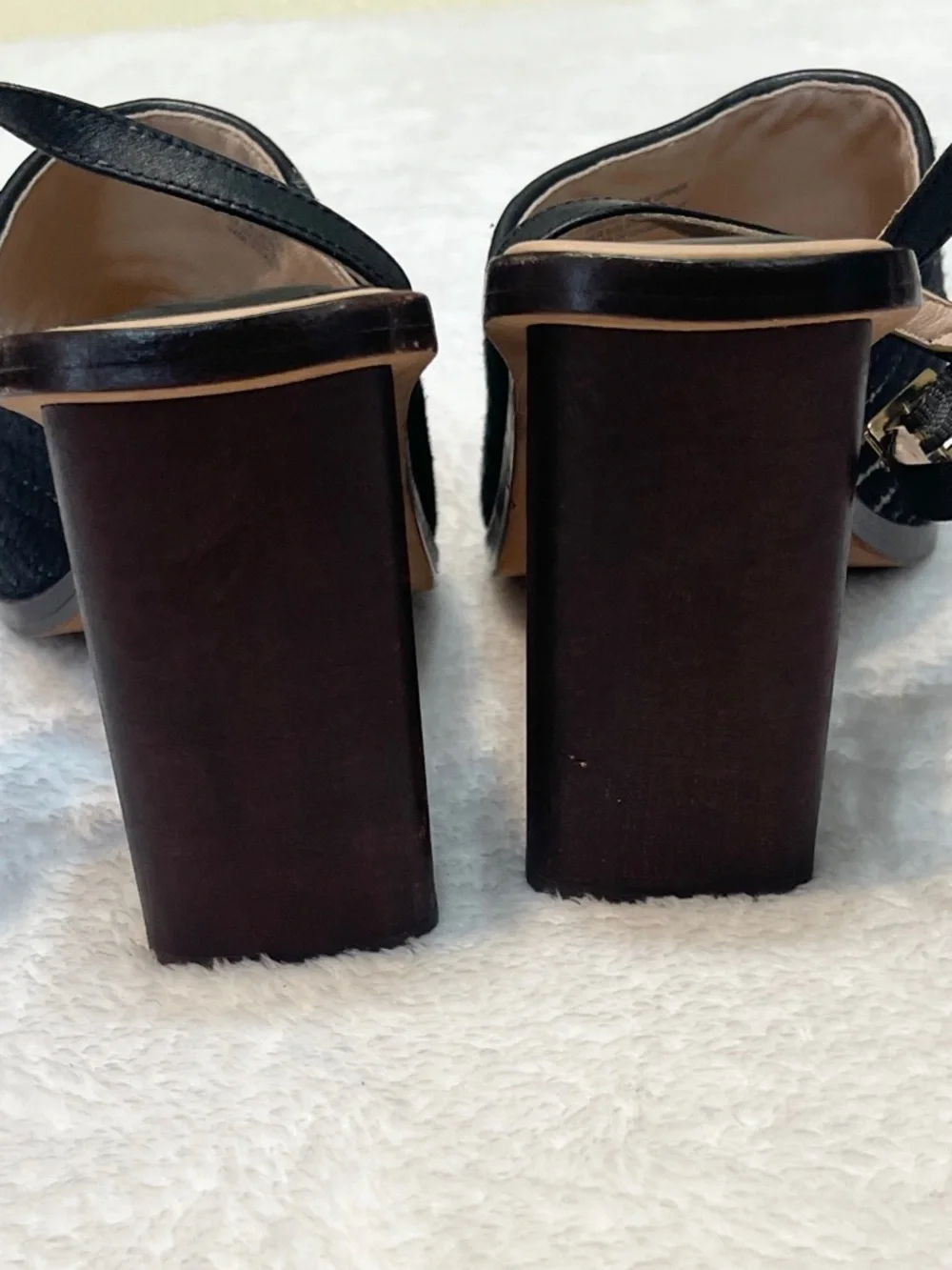 AD & Daughters Haddix Chunky Peep Toe‎ Ankle Strap Summer Boho Heel Sandal 9